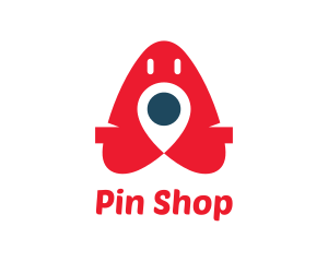 Red Location Pin logo