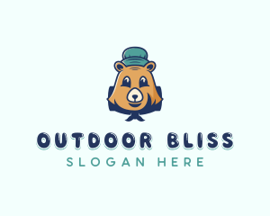 Bear Camping Scout  logo