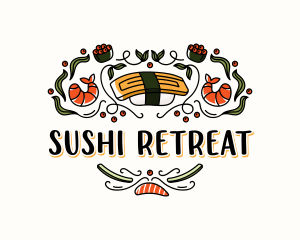 Sushi Culinary Restaurant logo design