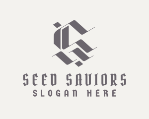 Medieval Letter S logo design