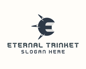 Orbit Planet Letter E logo design