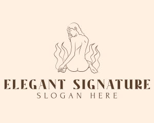 Elegant Wellness Female logo design