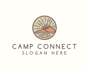 Island Mountain Camping  logo design