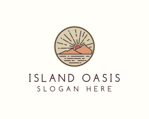 Island Mountain Camping  logo design