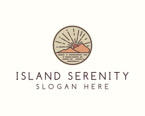 Island Mountain Camping  logo design