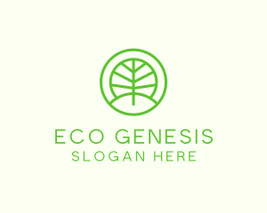 Green Eco Forest logo design