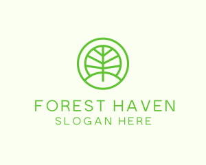 Green Eco Forest logo design