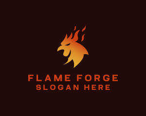 Fire Chicken Restaurant logo design