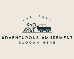 Adventure Jeep Camp logo design