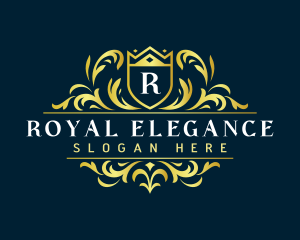 Royal Shield Ornament logo design