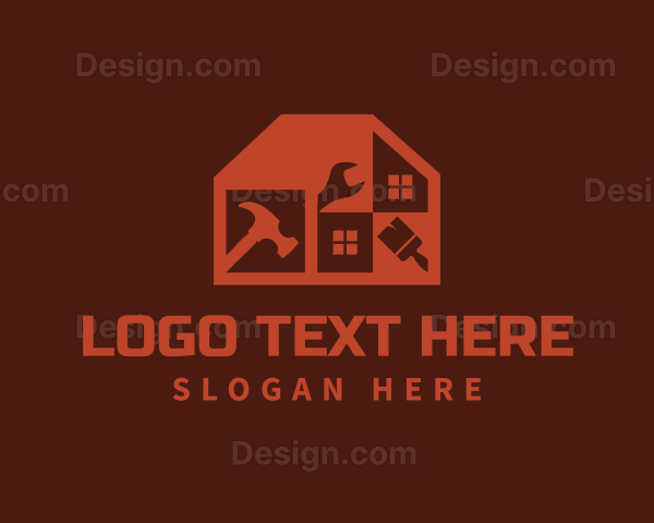 Home Repair Construction Tool Logo