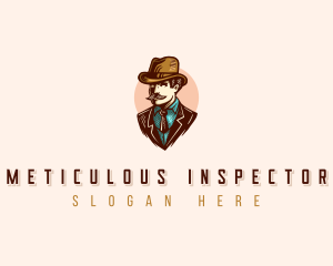 Inspector Detective Investigator logo design