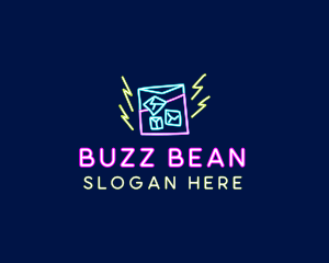 Neon Bar Nightclub logo design