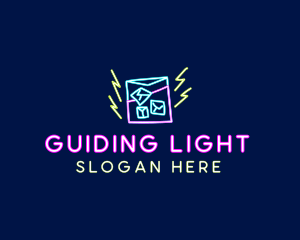 Neon Bar Nightclub logo design