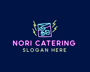 Neon Bar Nightclub logo design