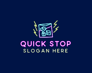 Neon Bar Nightclub logo design