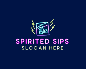 Neon Bar Drink  logo