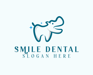 Hippo Dental Tooth logo design