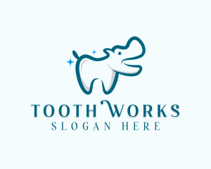 Hippo Dental Tooth logo