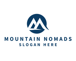 Mountain Trip Letter M logo design