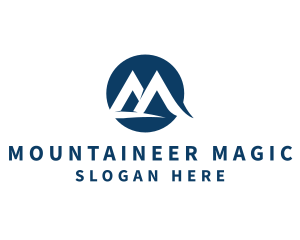 Mountain Trip Letter M logo design