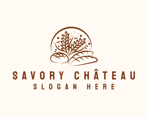 Bakery Bread Wheat logo design