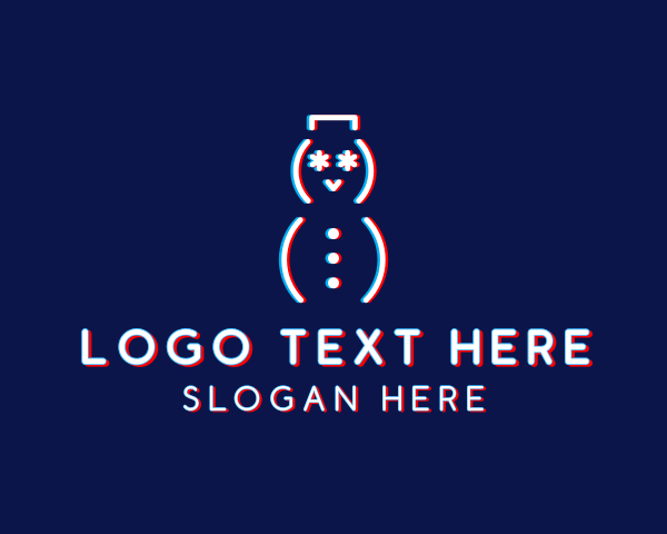Snowman logo example 4