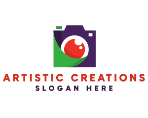 Artistic Wave Camera logo design