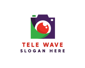 Artistic Wave Camera logo design