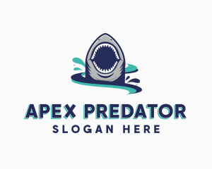 Marine Predator Shark logo design