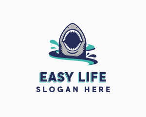 Marine Predator Shark logo design