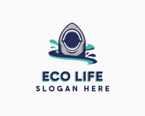 Marine Predator Shark logo design