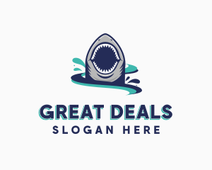 Marine Predator Shark logo design