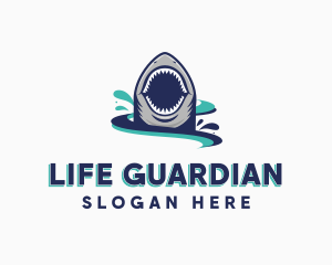 Marine Predator Shark logo design