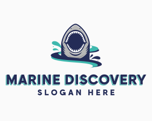 Marine Predator Shark logo design