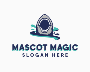 Marine Predator Shark logo design