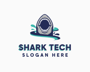 Marine Predator Shark logo design