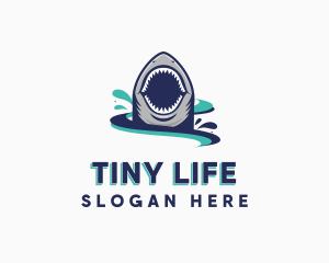 Marine Predator Shark logo design