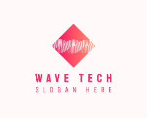 Tech Digital Wave logo design