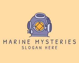 Old School Diving Suit logo design