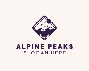 Adventure Mountain Peak logo design