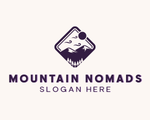 Adventure Mountain Peak logo design