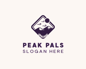 Adventure Mountain Peak logo design