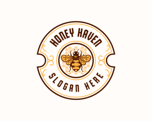 Bee Honey Apiary logo design