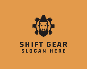 Gear Mechanic Man logo design