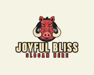 Angry Boar Head logo design
