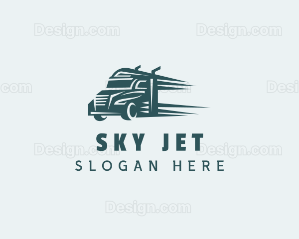 Truck Speed Courier Logo