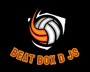 Fast Volleyball Sports Logo