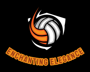 Fast Volleyball Sports logo design