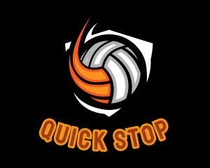 Fast Volleyball Sports logo design